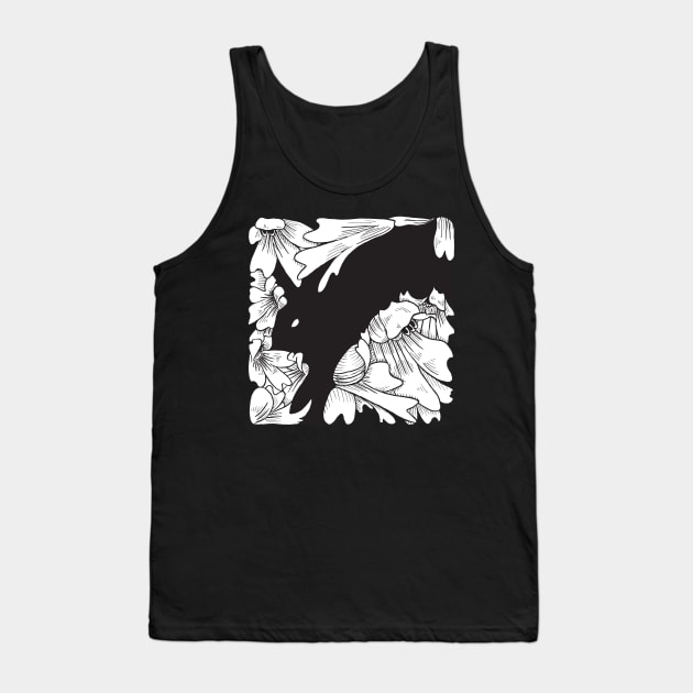 The Black Rabbit Tank Top by sabinewilder